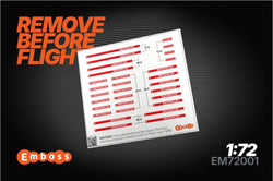 Remove before flight warning streamers (1/72)