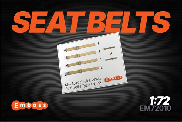 Soviet aircraft seatbelts Type 1 (3D decal) 1/72