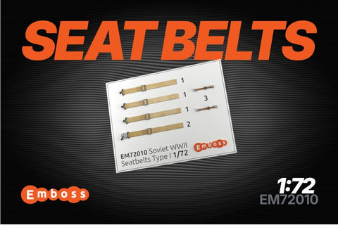 Soviet aircraft seatbelts Type 1 (3D decal) 1/72