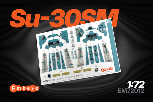 Su-30SM Cockpit details for Zvezda 1/72 (3D decal)