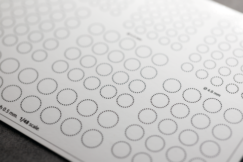 3D-Decal Rivets in circular pattern 1/48