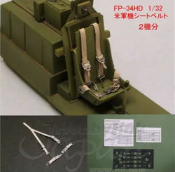 US Air Force Aircraft Seat Belts - 2 sets 1/32