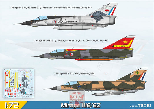 Mirage IIIE/EZ fighter-bomber 1/72