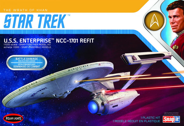 Star Trek The Wrath of Khan USS Enterprise NCC-1701 Refit (1/1000)