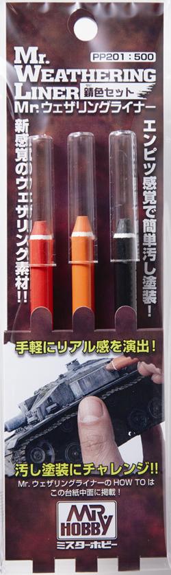 Mr. Weathering Liner RUST Color Set