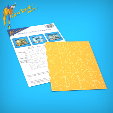 Henschel 123 Special Paper Painting Mask (1/48)