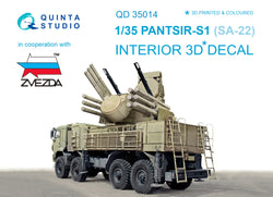 Pantsir-S1 (SA-22 Greyhound) 3D-Printed & coloured Interior on decal paper (for Zvezda kit)