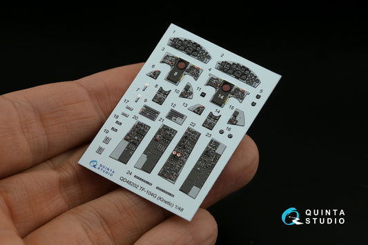 TF-104G 3D-Printed & coloured Interior on decal paper (Kinetic)