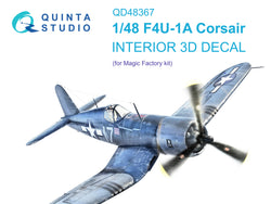 F4U-1A 3D-Printed & coloured Interior on decal paper (Magic Factory) 1/48