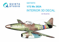 Me-262A 3D-Printed & coloured Interior on decal paper (Revell) 1/72