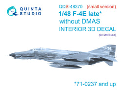 F-4E late without DMAS 3D-Printed & coloured Interior on decal paper (Meng) (with 3D-printed resin parts) (Small version)