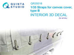 Straps for canvas cover, type B