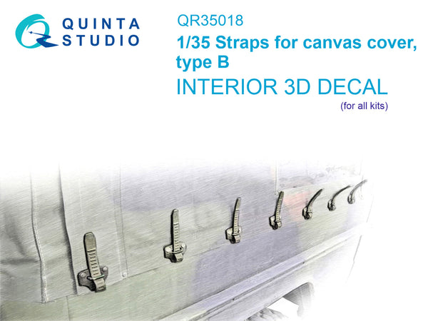 Straps for canvas cover, type B