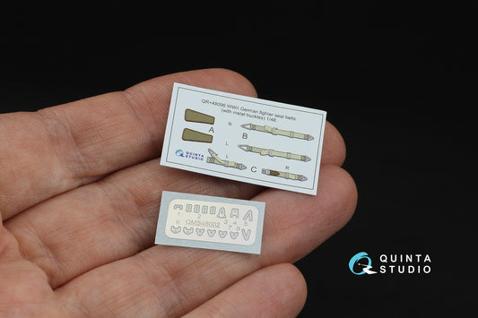 WWII German fighter seat belts (with metal buckles) (All kits) 1/48