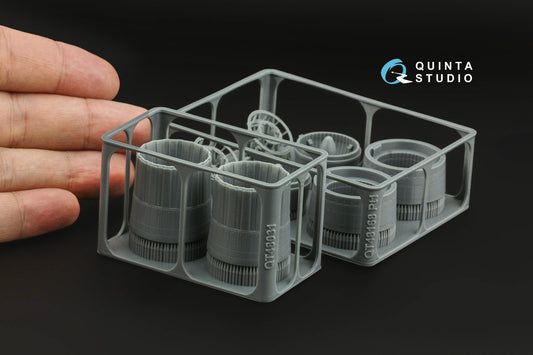 Su-30SM Exhaust Nozzles (Afterburner Position) (Zvezda) 1/48