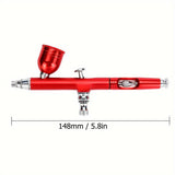 Dual-Action Gravity 0.3mm Nozzle Airbrush