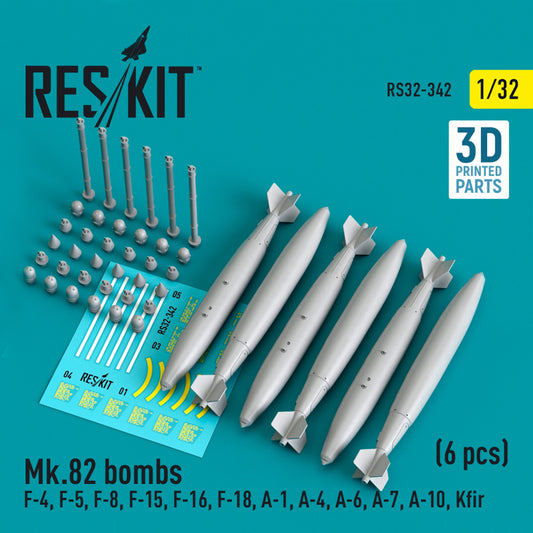 Mk.82 bombs (6 pcs) (1/32)
