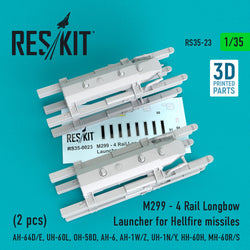 M299 - 4 Rail Longbow Launcher for Hellfire missiles (2 pcs) (1/35)