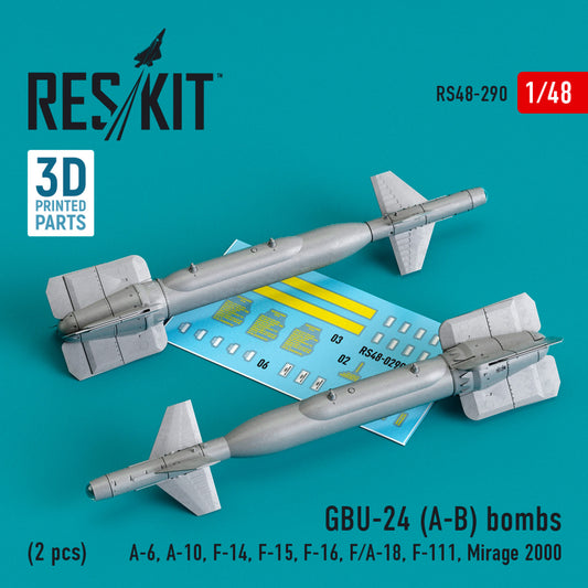 GBU-24 (A-B) bombs (2 pcs) (3D Printed) (1/48)