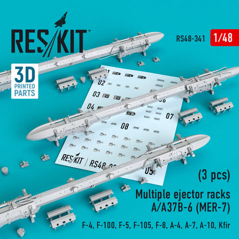 Multiple ejector racks A/A37B-6 (MER-7) (3 pcs) (1/48)