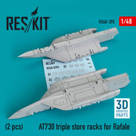 AT730 triple store racks for Rafale (2 pcs) (3D Printed) (1/48)