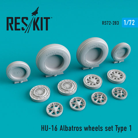 HU-16 "Albatros" wheels set type 1 (1/72)