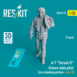 A-7 "Corsair II" Greece male pilot (in a standing position - type 2) (1 pcs) (3D Printed) (1/32)