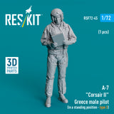 A-7 "Corsair II" Greece male pilot (type 3) (1 pcs) (3D Printed) (1/72)