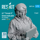 A-7 "Corsair II" Greece male pilot (type 3) (1 pcs) (3D Printed) (1/72)