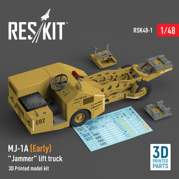 MJ-1A (Early) "Jammer" lift truck (3D Printed model kit) (1/48)