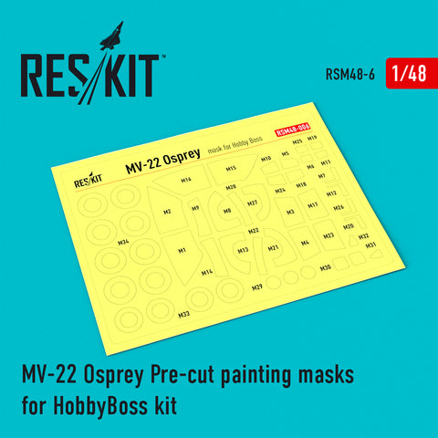 MV-22 "Osprey" Pre-cut painting masks for HobbyBoss kit (1/48)