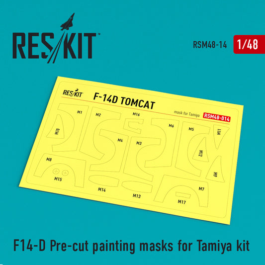 F-14D "Tomcat" Pre-cut painting masks for Tamiya kit (1/48)