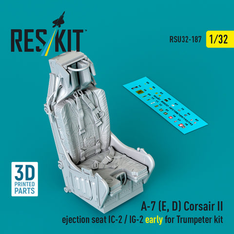 A-7 (E, D) Corsair II ejection seat IC-2 / IG-2 early for Trumpeter kit (3D Printed) (1/32)