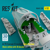 A-7E Corsair II late cockpit (Basic edition with 3D decals) for Trumpeter kit (3D Printed) (1/32)