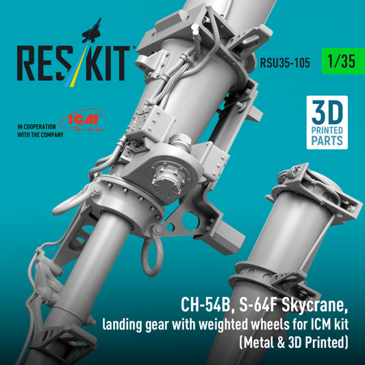 Rafale B/C wheel bays, landing gear with weighted wheels for Revell/Academy kit (3D Printed) (1/48)