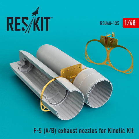 F-5 (A,B) exhaust nozzles for Kinetic kit (1/48)