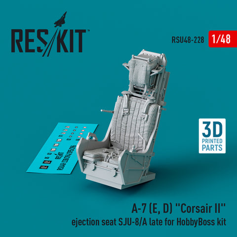 A-7 (E, D) "Corsair II" ejection seat SJU-8/A late for HobbyBoss kit (3D Printed) (1/48)