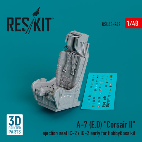 A-7 (E,D) "Corsair II" ejection seat IC-2 / IG-2 early for HobbyBoss kit (3D Printed) (1/48)
