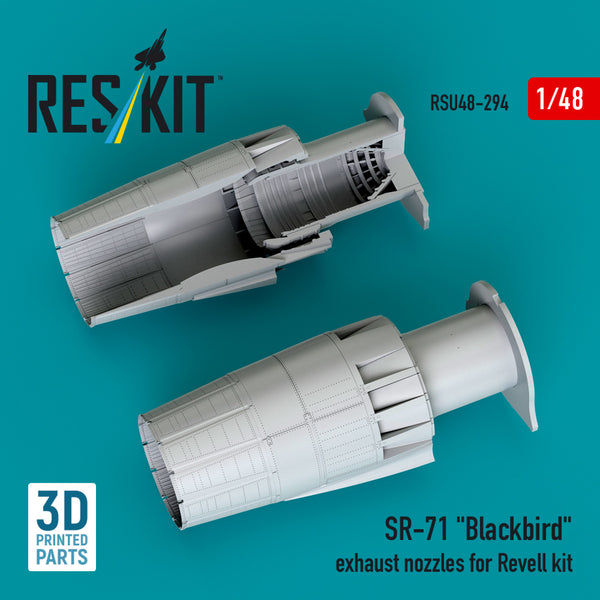 SR-71 "Blackbird" exhaust nozzles for Revell kit (3D printed) (1/48)