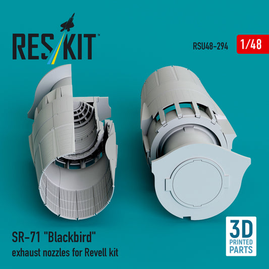 SR-71 "Blackbird" exhaust nozzles for Revell kit (3D printed) (1/48)