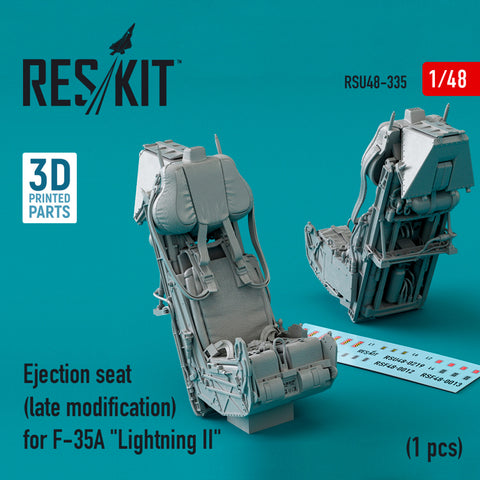 Ejection seat (late modification) for F-35A "Lightning II" (3D Printed) (1/48)