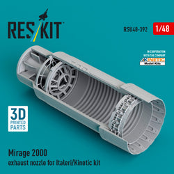 MIRAGE 2000 exhaust nozzles (for ITALERI / KINETIC)