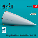 Mirage 2000-5 nose cone for Kinetic/Italeri kit (3D Printed) (1/48)