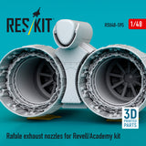 Rafale exhaust nozzles for Revell/Academy kit (3D Printed) (1/48)
