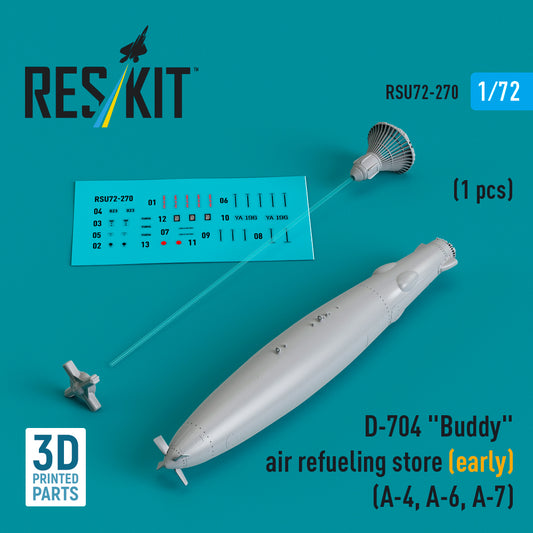 D-704 "Buddy" air refueling store (early) (1 pcs) (3D Printed) (1/72)