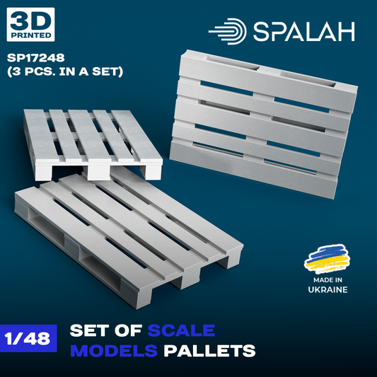 Set of scale models "Pallets" (3 psc) 1/48
