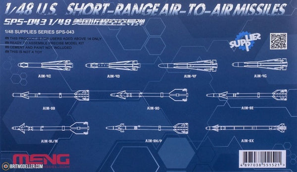 U.S. Short-Range Air-to-Air Missiles 1/48