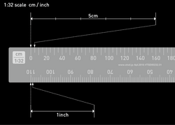 1/32 Scale Ruler