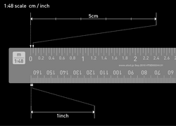 1/48 Scale Ruler