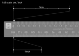 1/43 Scale Ruler